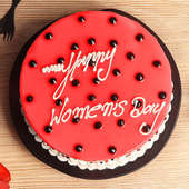 women day strawberry cake